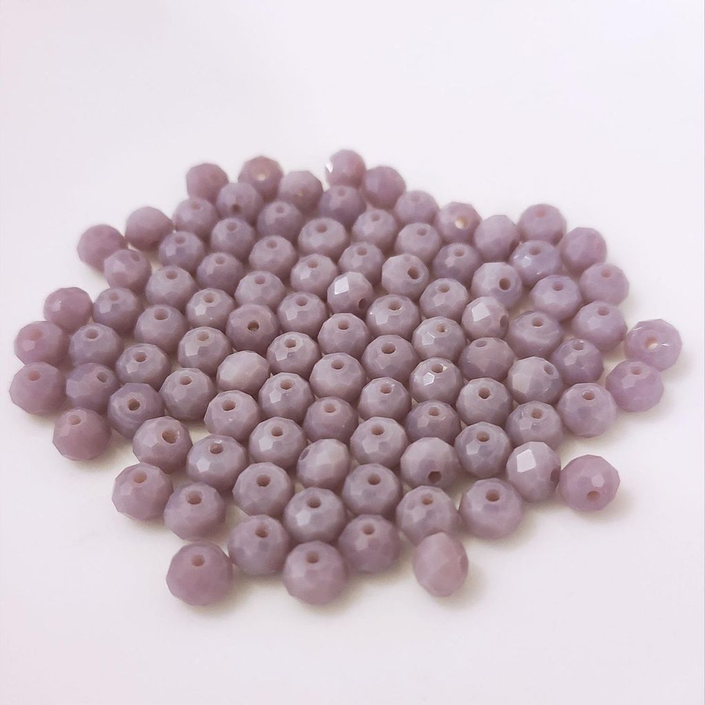 Perlas de vidrio - Tipo: facetadas - 160 unidades - 3 mm - Imagen del producto 