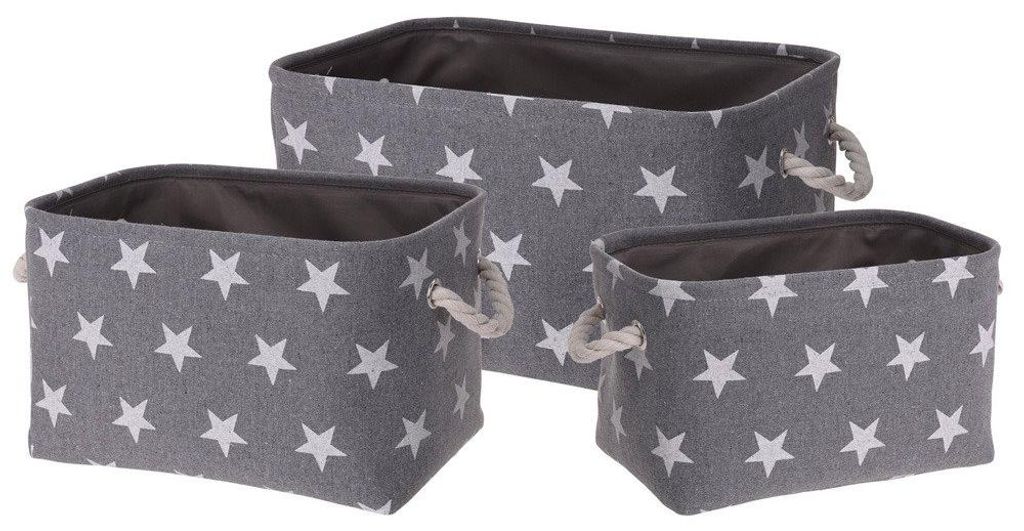 Dekoratívne úložné koše STARS, 3 kusy - Home Styling Obrázok produktu 