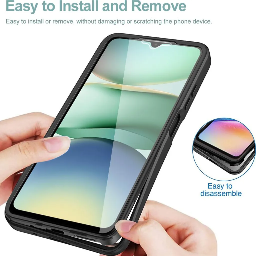 Per Xiaoi Redi Note 12 Pro+ 5G Gradient Color Tepered Glass Hard PC Soft TPU Case Shockproof Cell Phone Cover - Rosso / Nero