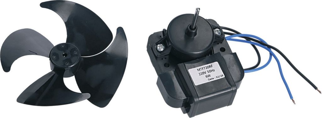 easyPART passend für 376614 EUROPART Ventilator universal 6W 220V MTF20RF mit Kabel Flügel NoFrost Kühlschrank