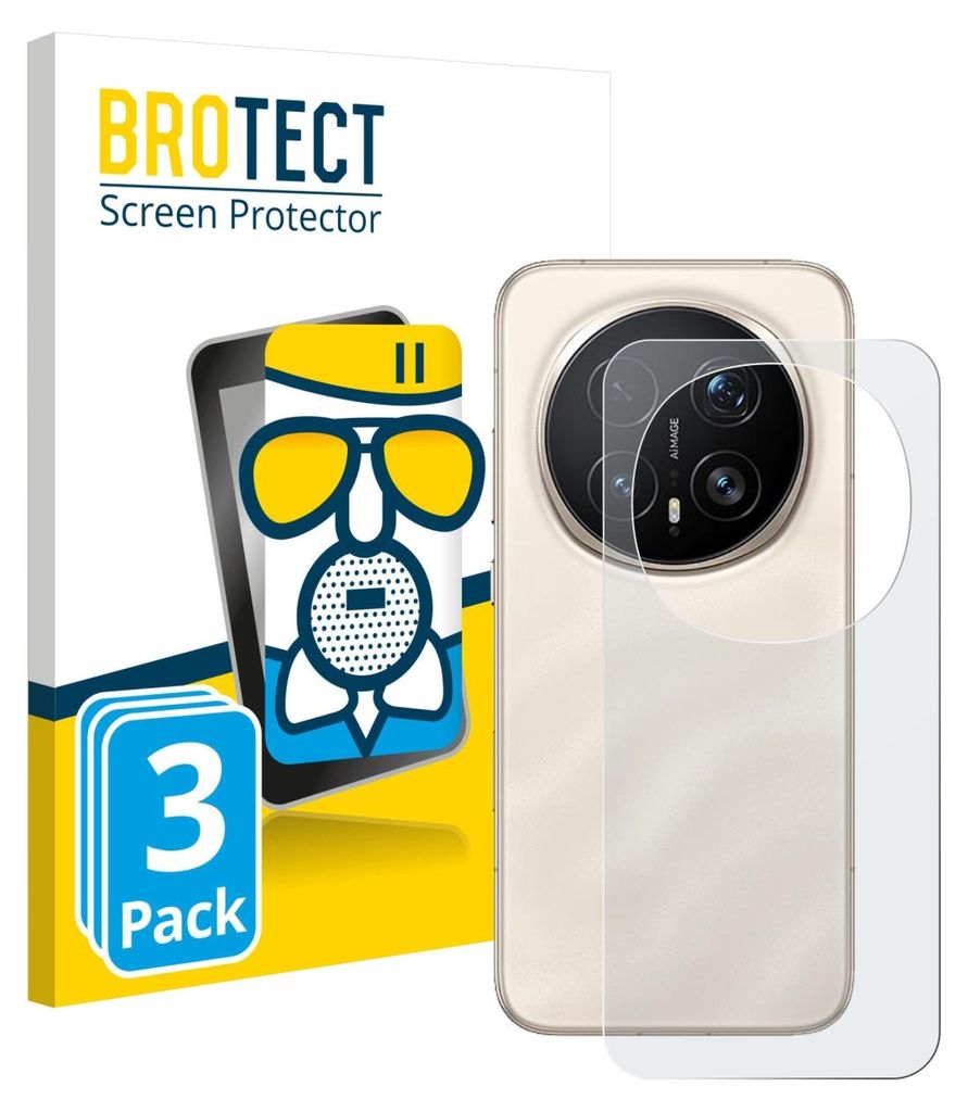 3x BROTECT Entspiegelungs Schutzglas für Honor Magic 8 Pro (Rückseite) Schutzfolie Panzer Folie Glas Display Schutz matt