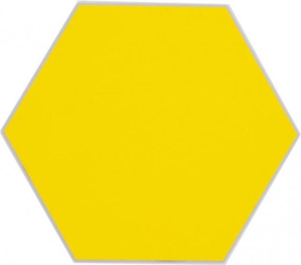 Selbstklebende Hexagon Vinyl Mosaikfliese gelb MOS200-S07