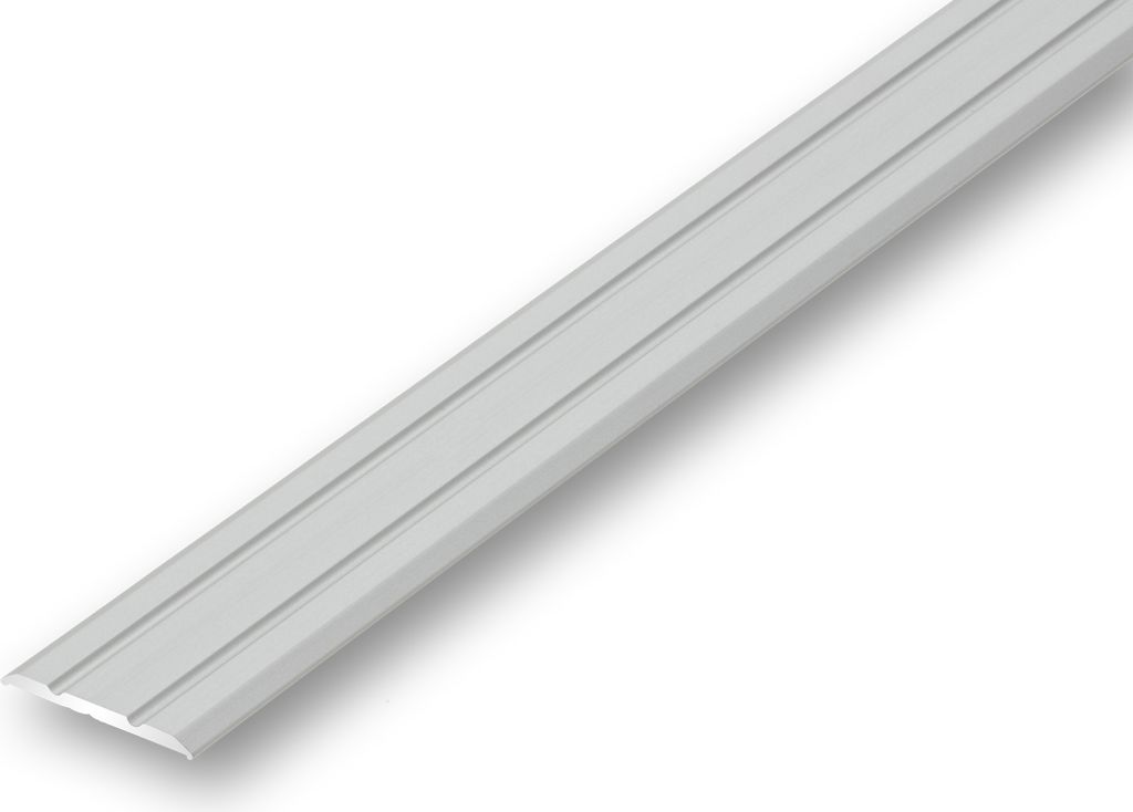 (9,80EUR/m) Übergangsprofil 25 x 1500 mm silberfarben selbstklebend flach Nahtdeckprofil Dehnungsfugenprofil Abdeckleiste