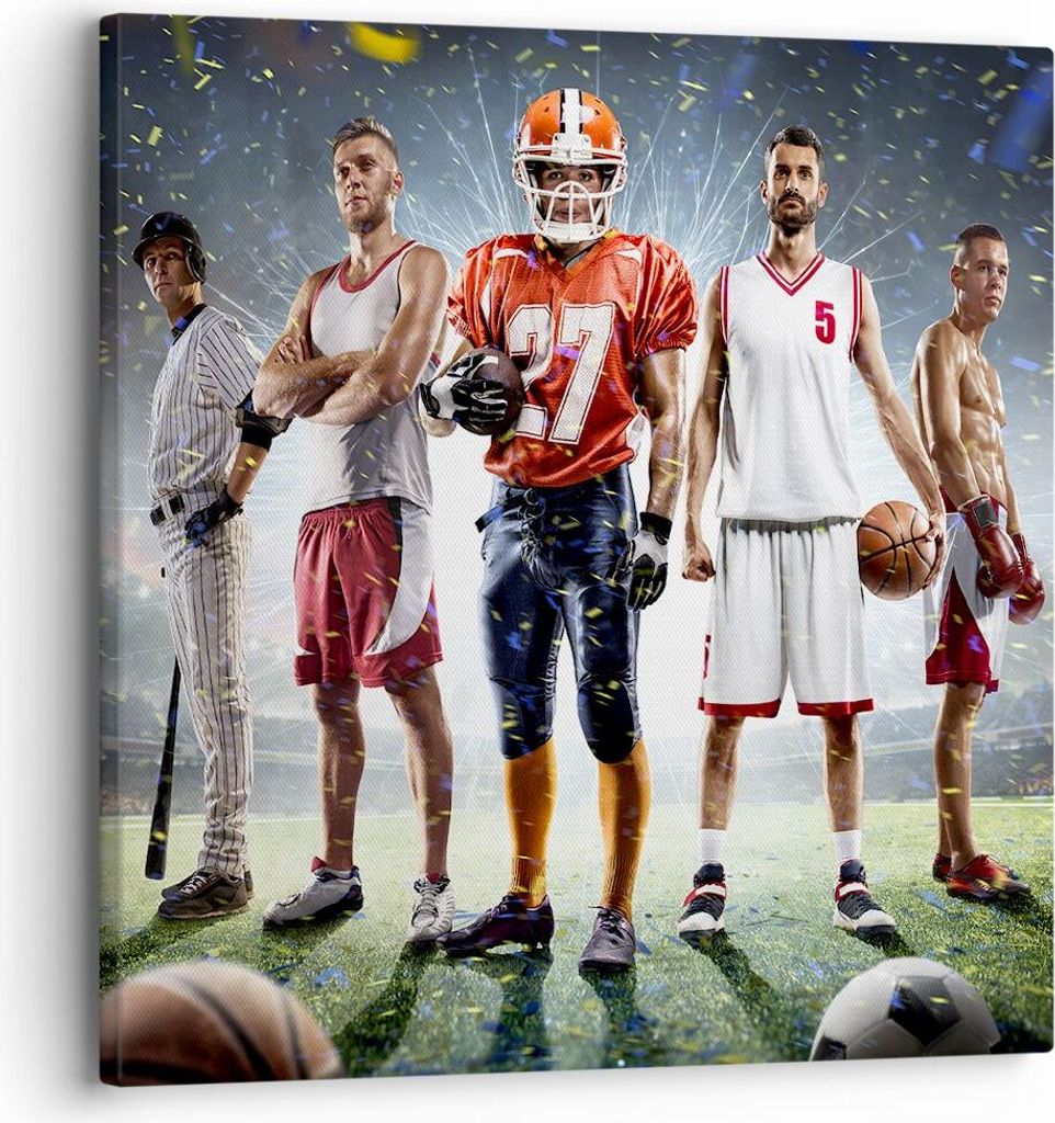 Bild auf Leinwand - Leinwandbild - Sport Sportler - 30x30cm Produktbild 