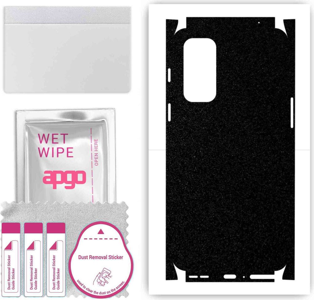 apgo Rückseite + Seiten Schutzfolie, Skin, kompatibel mit OnePlus Nord 2, Hinten Displayschutzfolie aus Vinylfolie, kratzfest, einfache Montage - ...