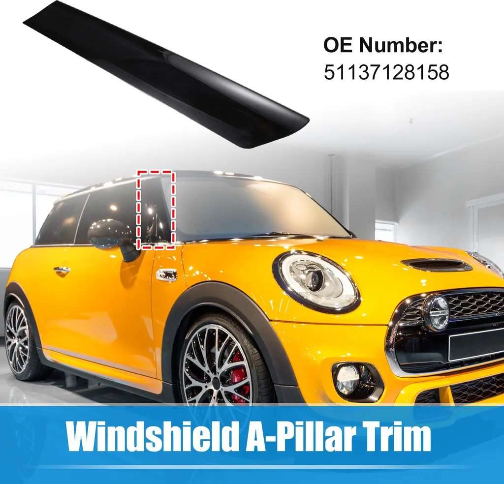 Enjoliveur de Pilier A Droit pour Mini Cooper - Réf 51137128158 Noir