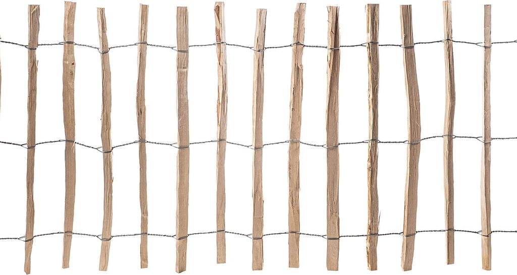 KADAX Zaun aus Hasel "Karo", witterungsbeständige Staketen, Naturprodukt, abstand 7-9cm, 100cm