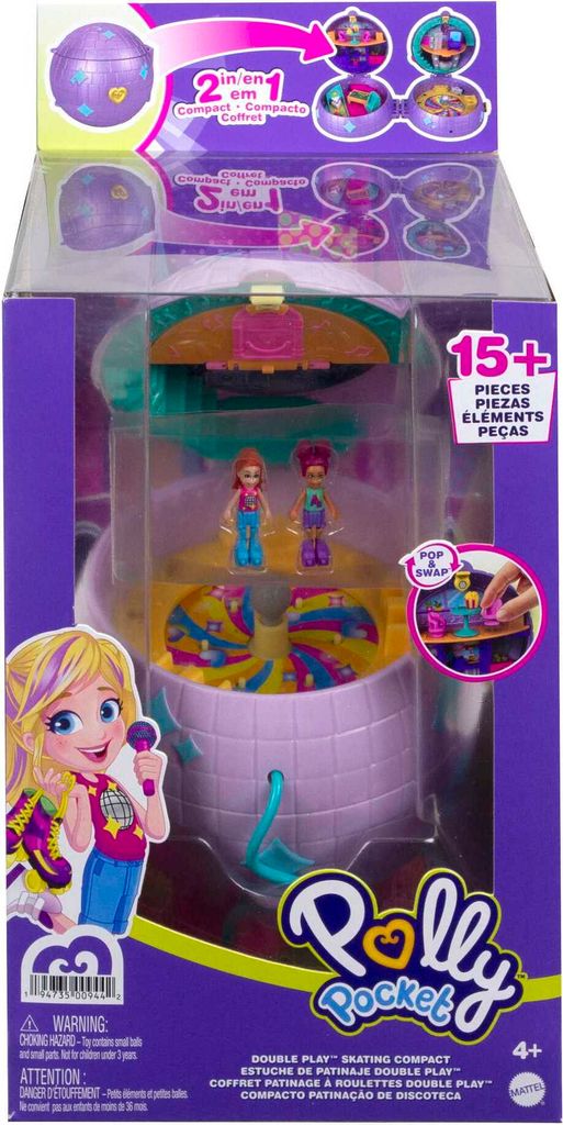 Polly Pocket Doppelspaß Rollschuhdisco Schatulle, zum Thema Produktbild 6