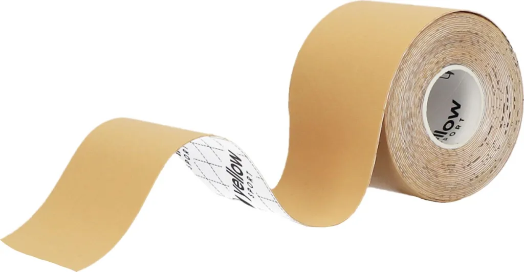 yellowSPORT yellowENERGETIC TAPE Bande Kinésithérapie Nylon Beige 5m