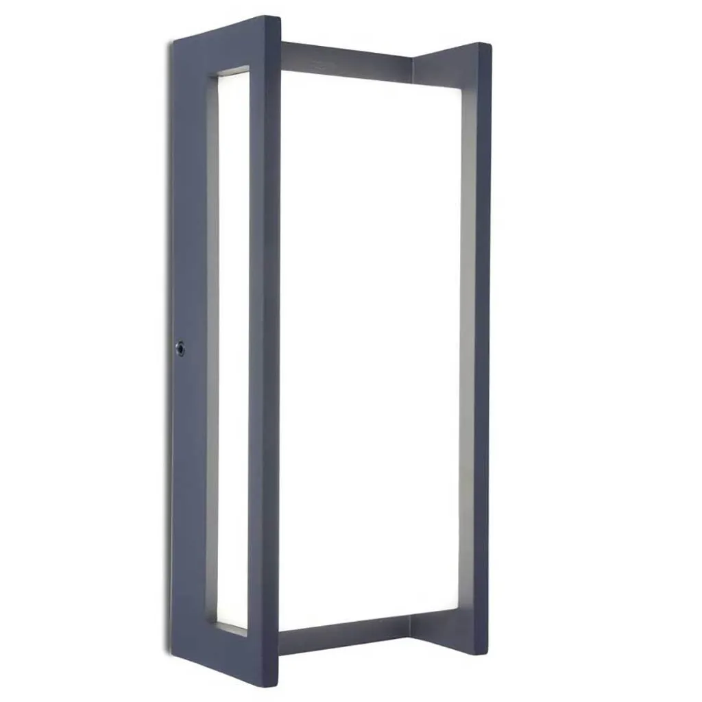 Éclairage de terrasse LED LUTEC 1 flamme en fonte d'aluminium noire