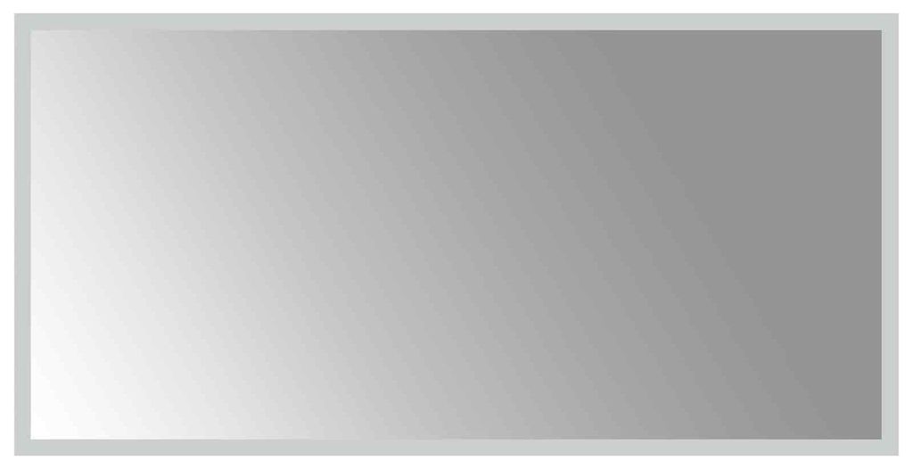 vidaXL LED-Badezimmerspiegel Transparent 80 x 40 cm Produktbild 