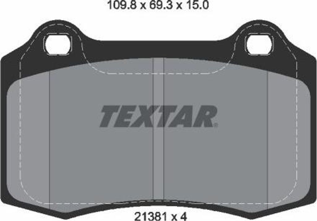 TEXTAR Bremsbeläge Satz für SEAT Ibiza II (6K1) 2138102