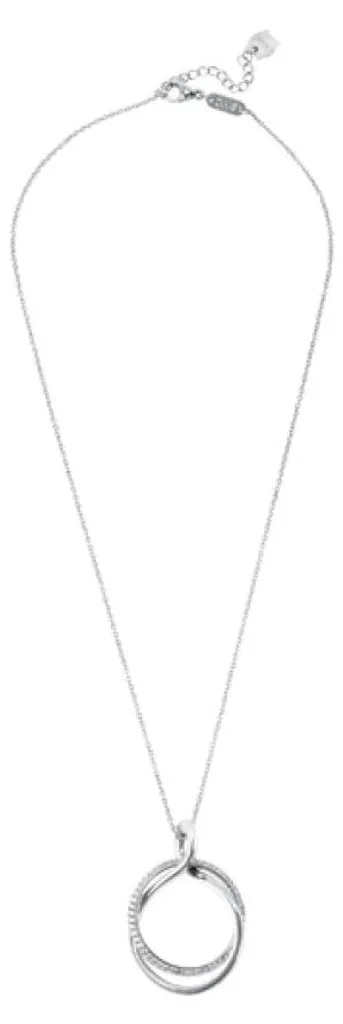 Collier Ojsfn01S en Or Blanc - Brillance Éclatante et Chaîne Ajustable