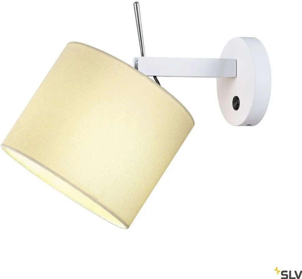 Support Applique Murale E27 Blanche SLV Fenda pour Éclairage Sur Mesure