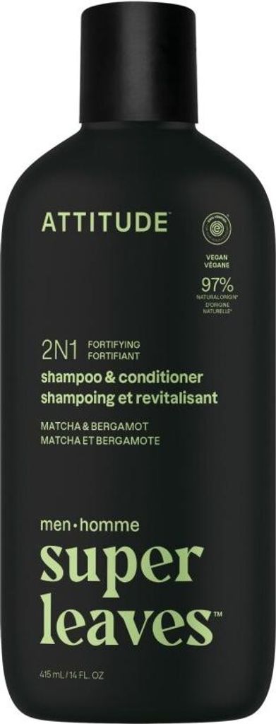 Attitude Men 2-in-1-Shampoo & Spülung Bergamotte & Matcha (415 ml)