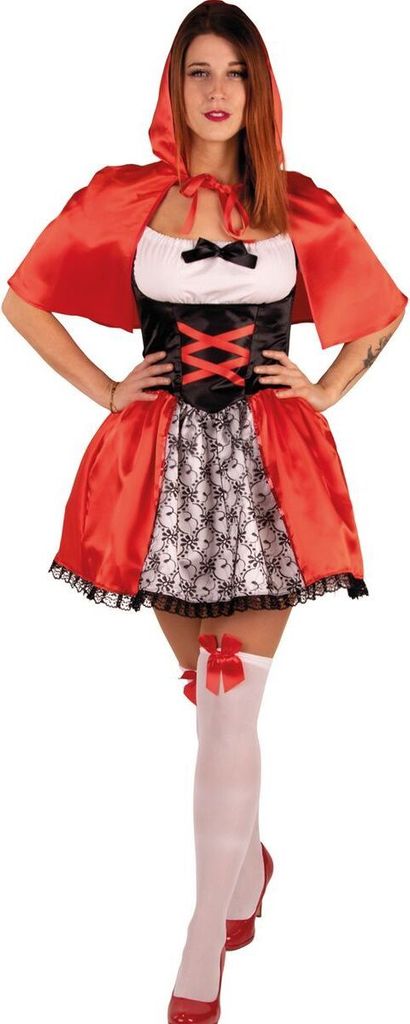 Rotkäppchen Märchen Red Karneval Fasching Damen Kostüm 44
