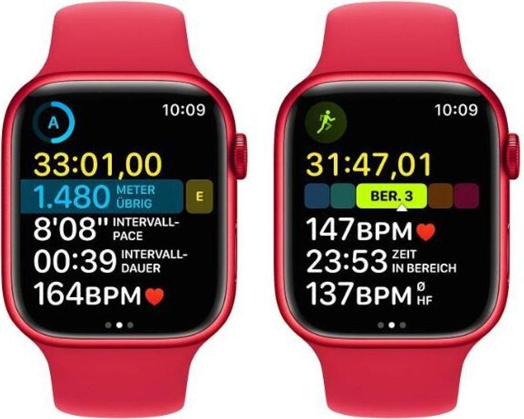 Apple Watch 8 GPS 45mm Alu (PRODUCT)RED/RED Sport Band Produktbild 12