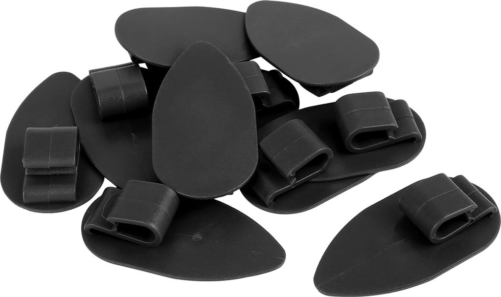 10Stk.Auto Bodenmatten Befestigungsklammern Anti-Rutsch Schnalle Schwarz 28x56mm