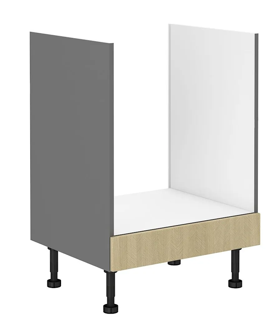 Meuble plaque de cuisson MYRIAM 60 cm - Coloris Anthracite à Motifs