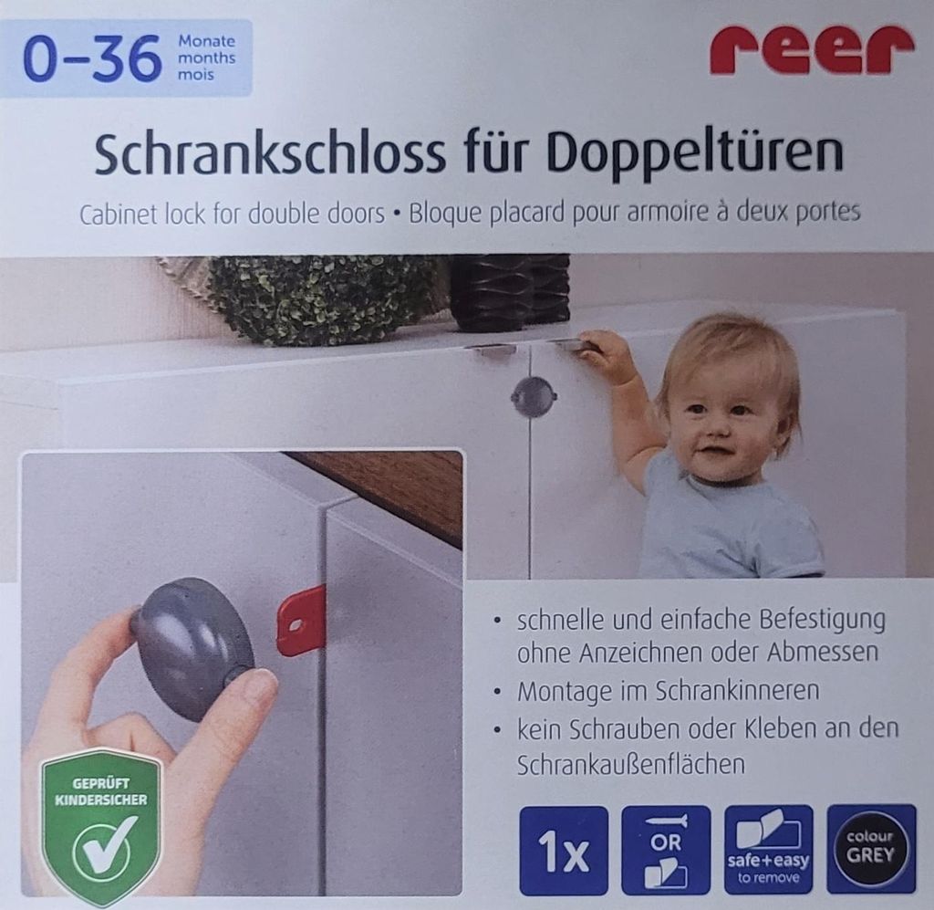 reer Kindersicherung Schrank 71081 grau