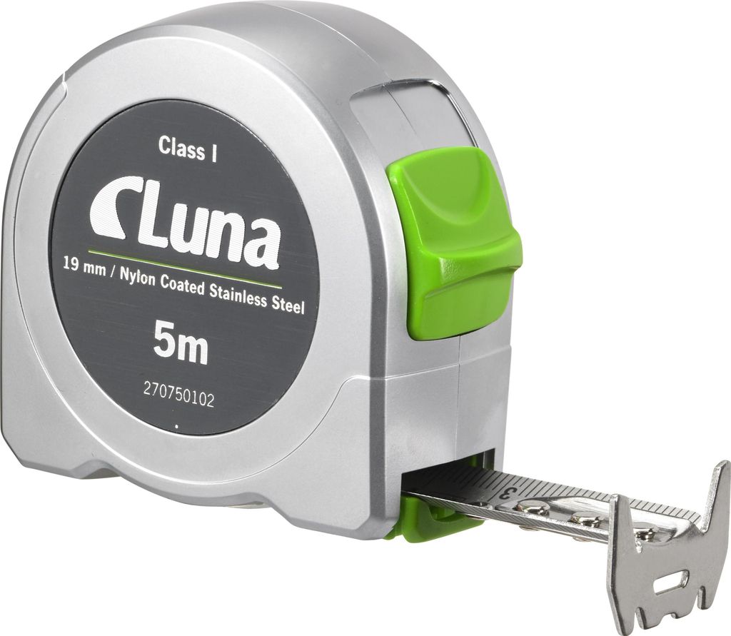 Edelstahlbandmaß 5m Luna EU CLASS 1