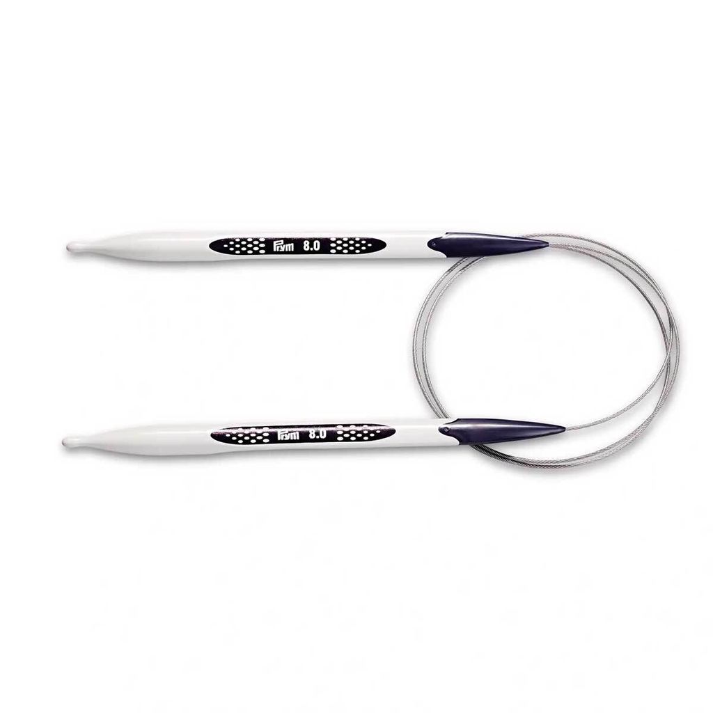 Prym Rundstricknadel prym.ergonomics, Kunststoff, 80cm, 8mm