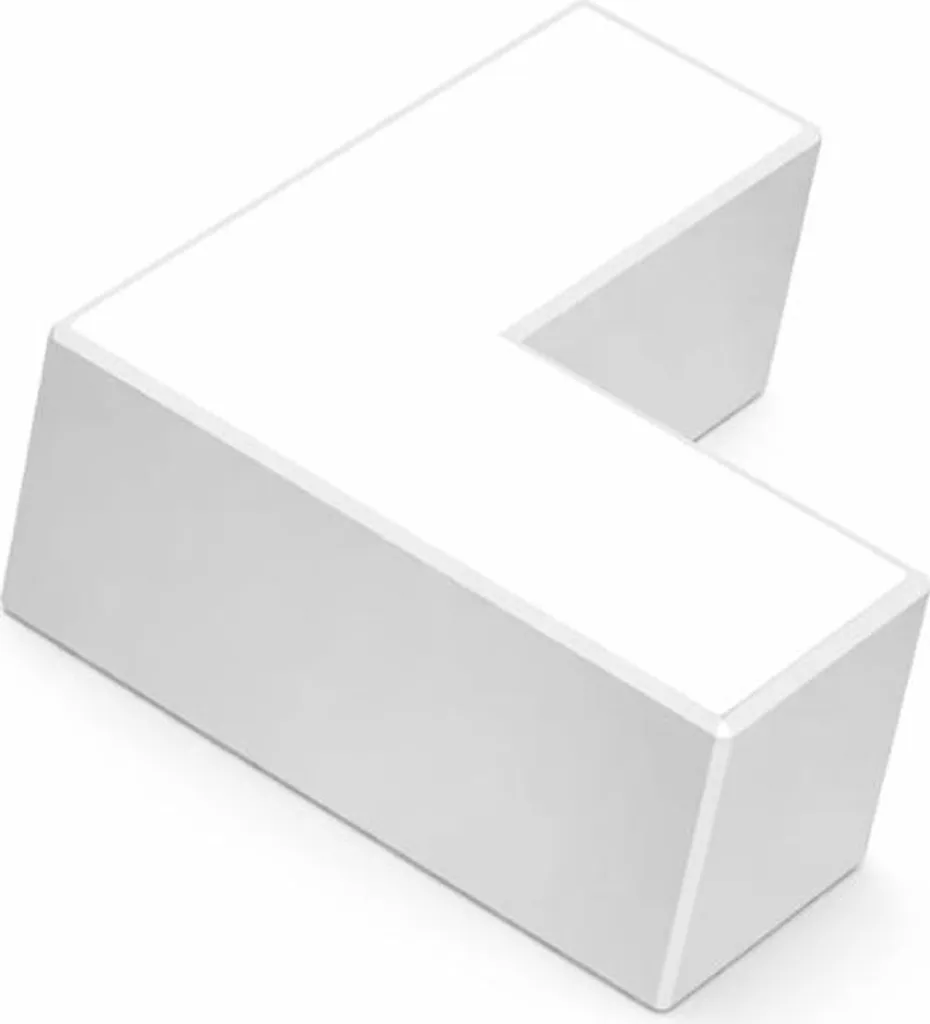Connecteur L 90° Blanc pour Suspension Linéaire LED 8W 4000K-5500K