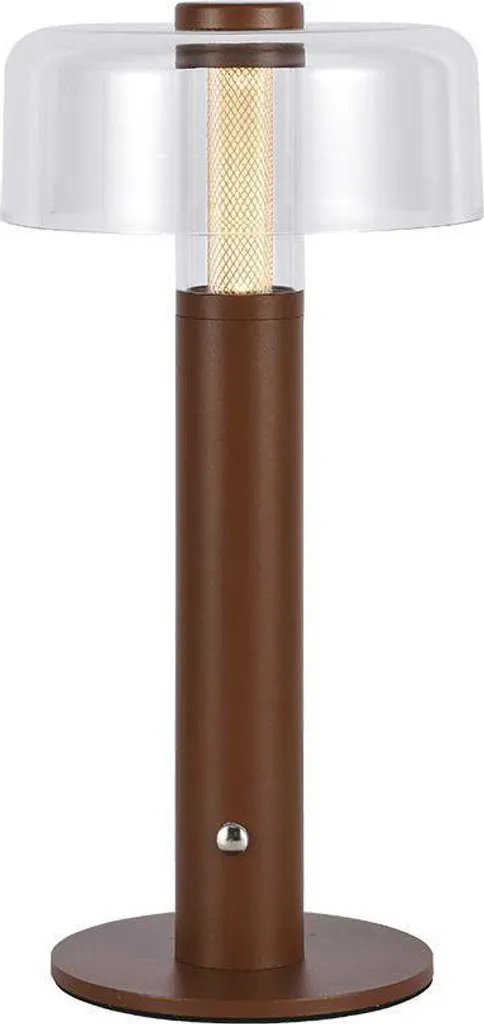 Lampada LED Ricaricabile per Ristorante 1W Marrone - Elegante USB