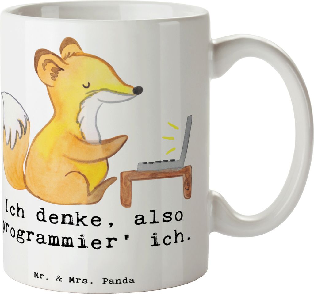 Mr. & Mrs. Panda Pott Denker Softwareentwickler - Weiß - Produktbild 