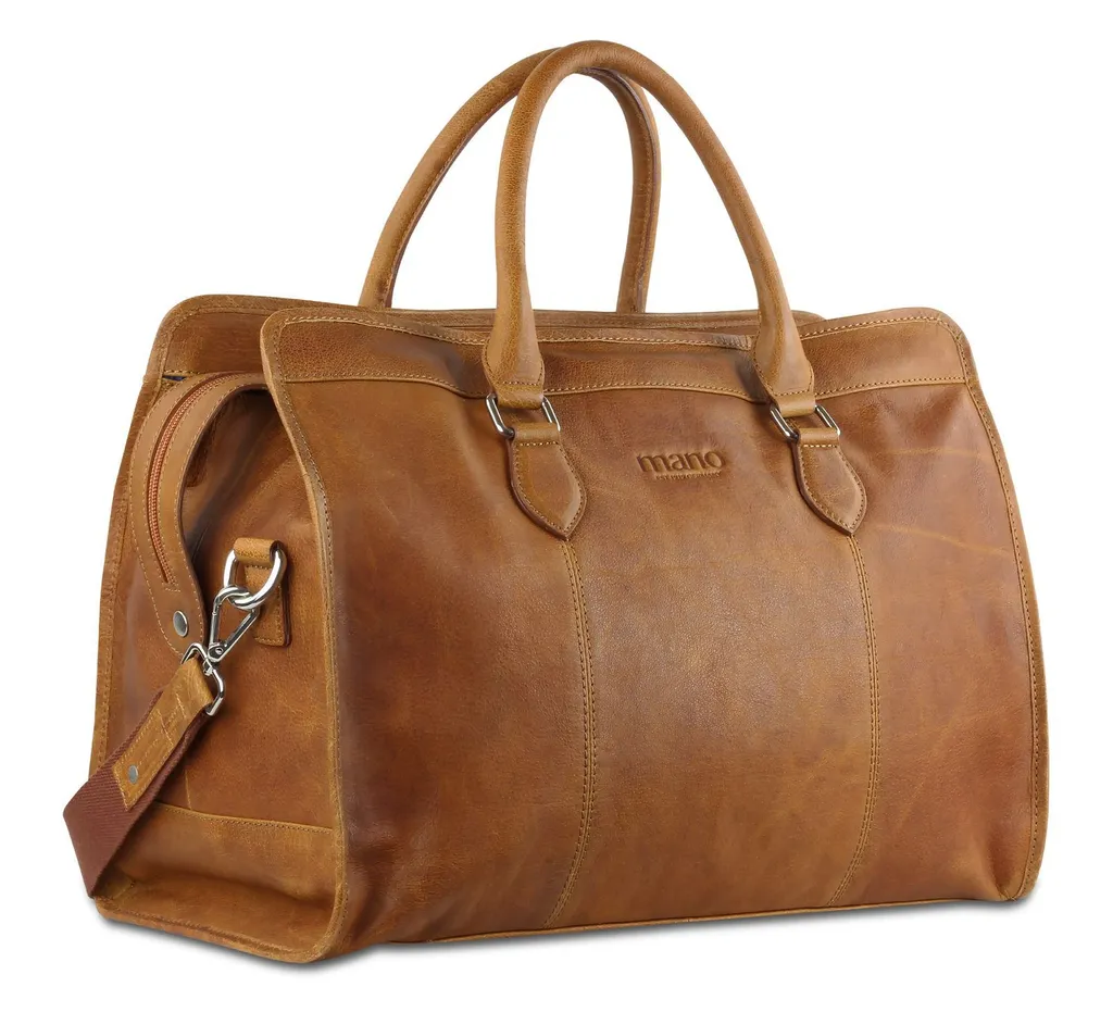 Sac de voyage cuir Cognac idéal pour vos week-ends Bristol Don Pietro
