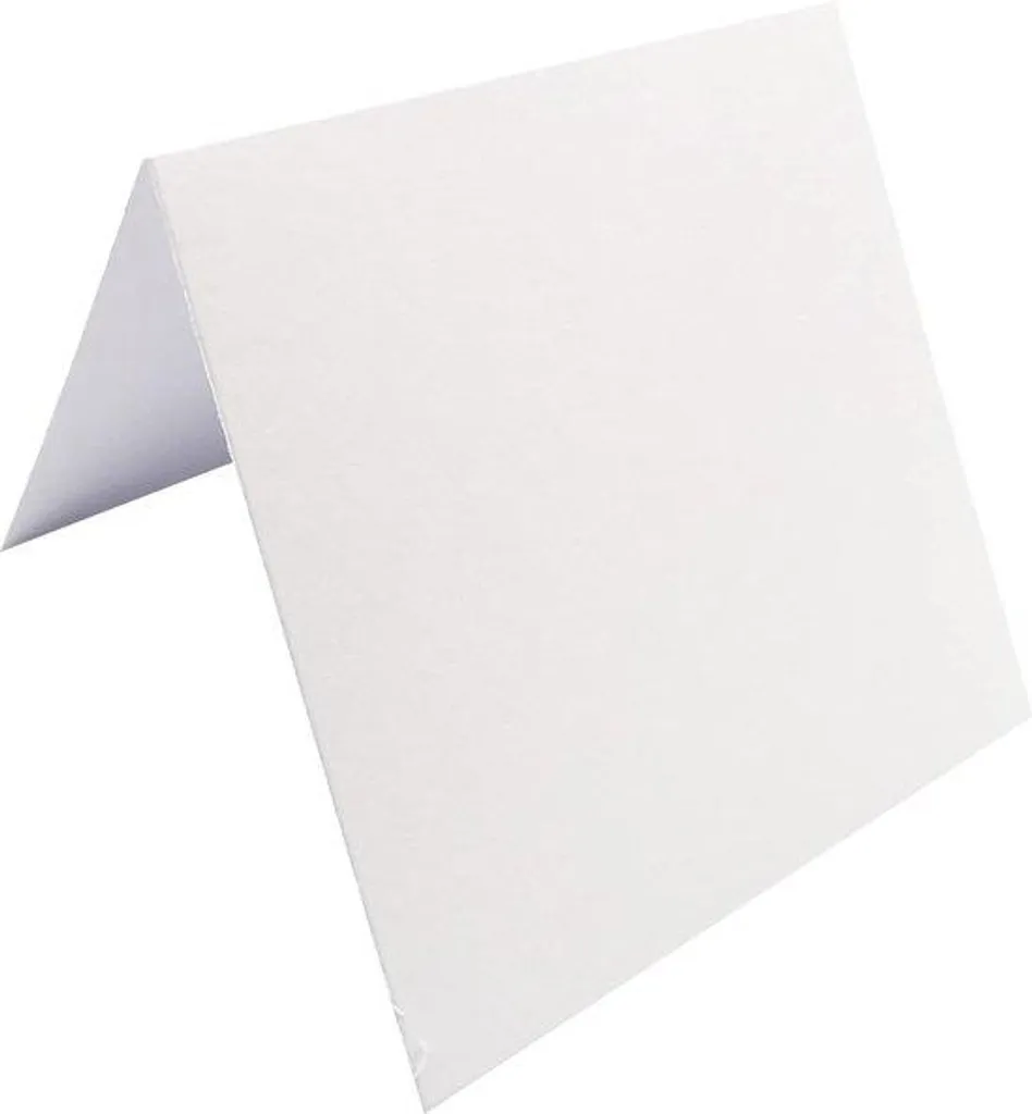 Support carte d'anniversaire carré blanc 300g, 155 x 155 mm, 50 pièces