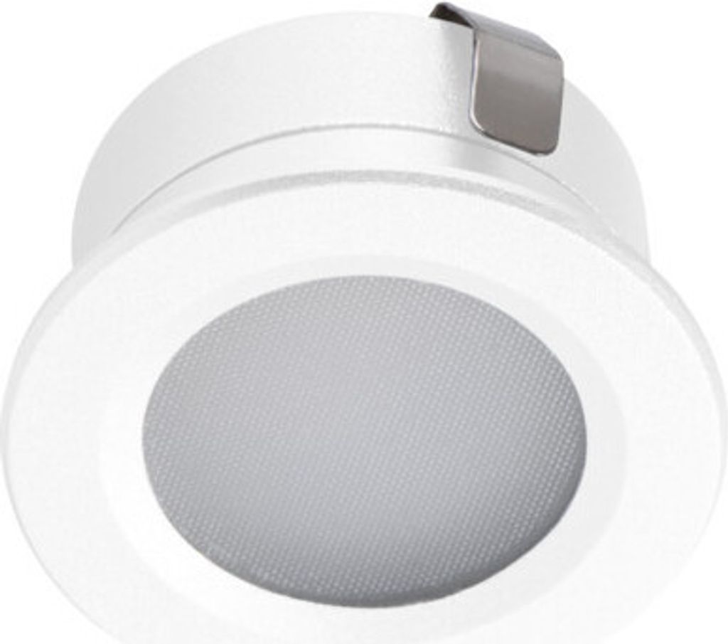 Kanlux IMBER LED Einbauleuchte, rund, IP65, warmweiß, 1W, wasserdicht, Weiß