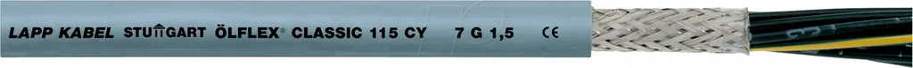 Câble 3 x 1.50 mm² blindé Lapp gris idéal pour protéger vos signaux moteur