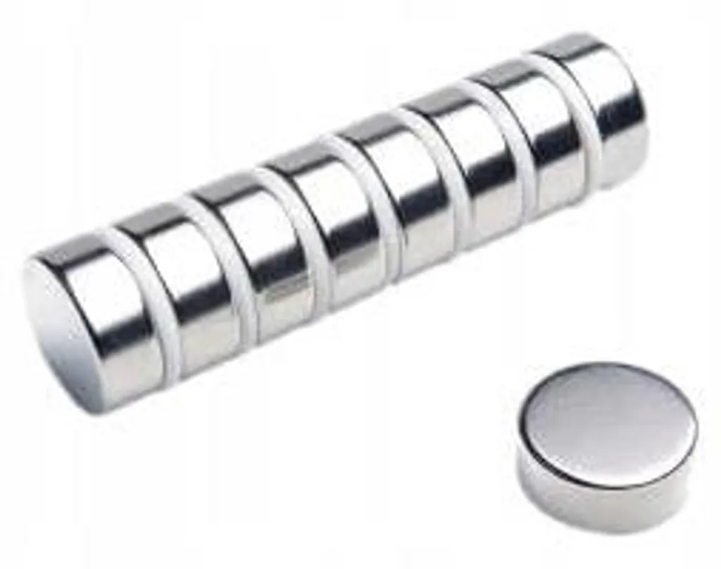 Aimant néodyme ultra puissant MW 20x8 N38 avec revêtement nickelé