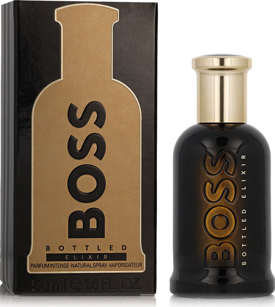 A product shot of a perfume bottle and its packaging.