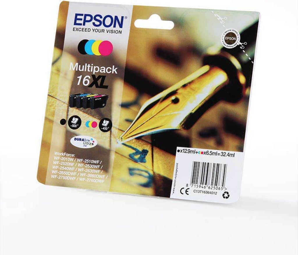 Epson DURABrite Ultra XL Multipack BK/C/M/Y T 163 T 1636 Obrázek produktu 