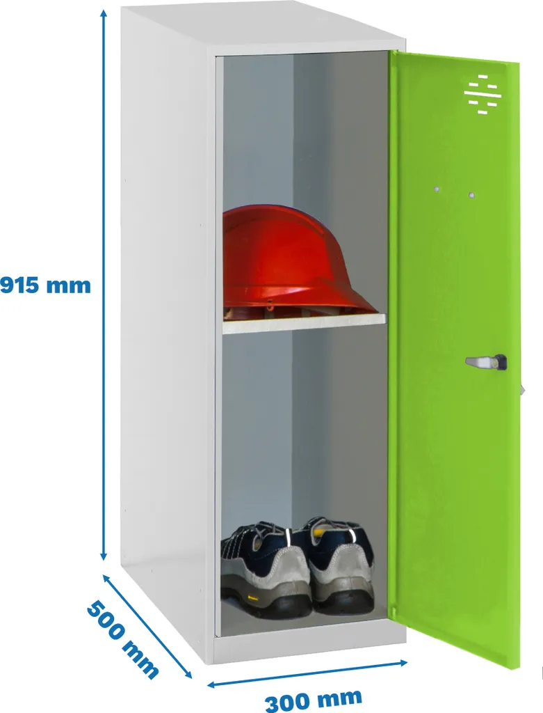 Vestiaire métallique monobloc MINI SIMONLOCKER 915x300x500 mm Gris Vert
