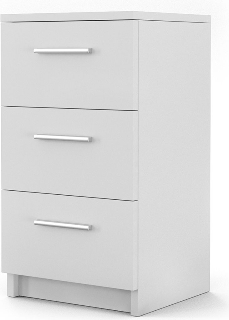 Vicco Nachttisch , 38 x 66 cm, Weiß Produktbild 
