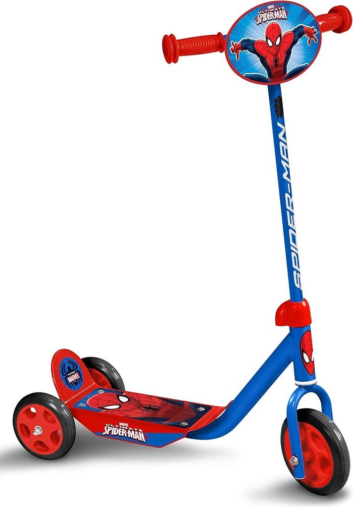 Marvel Spider-Man 3-Rad Kinderroller Freewheel Boys Blau Produktbild 