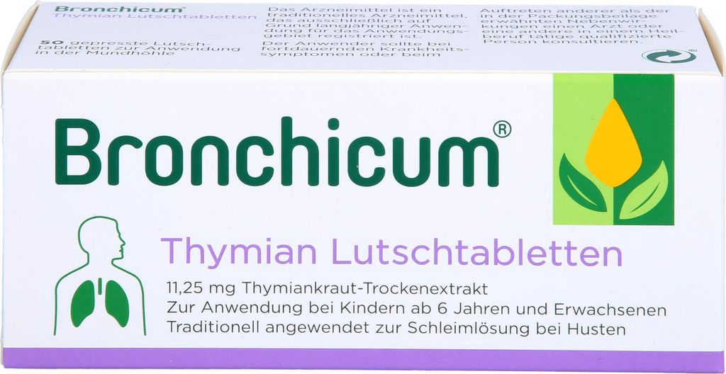 Bronchicum Thymian Lutschtabletten 50 St Produktbild 