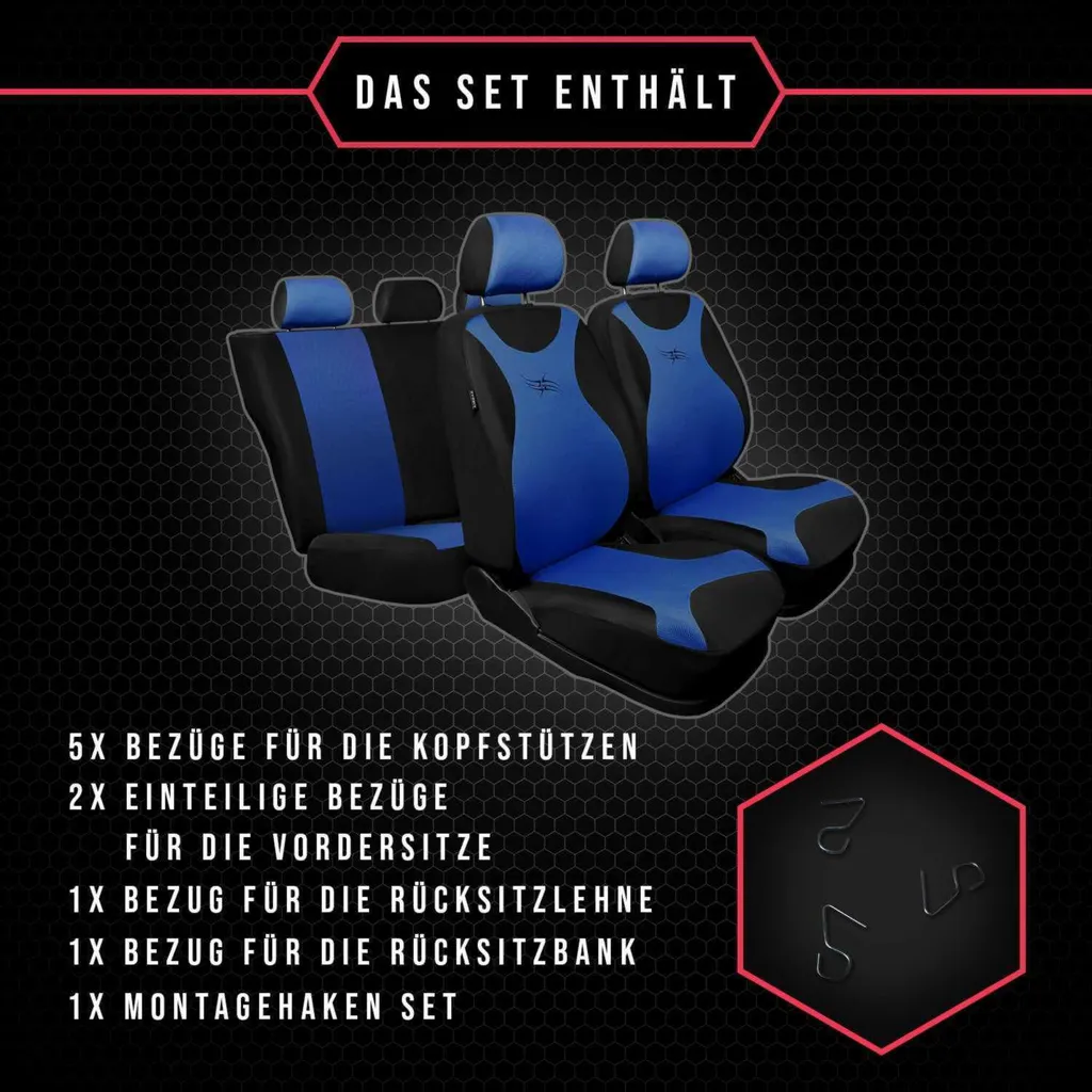 Occasione Set Coprisedili Renault Megane Blue Turbo - Prezzo Shock - 8