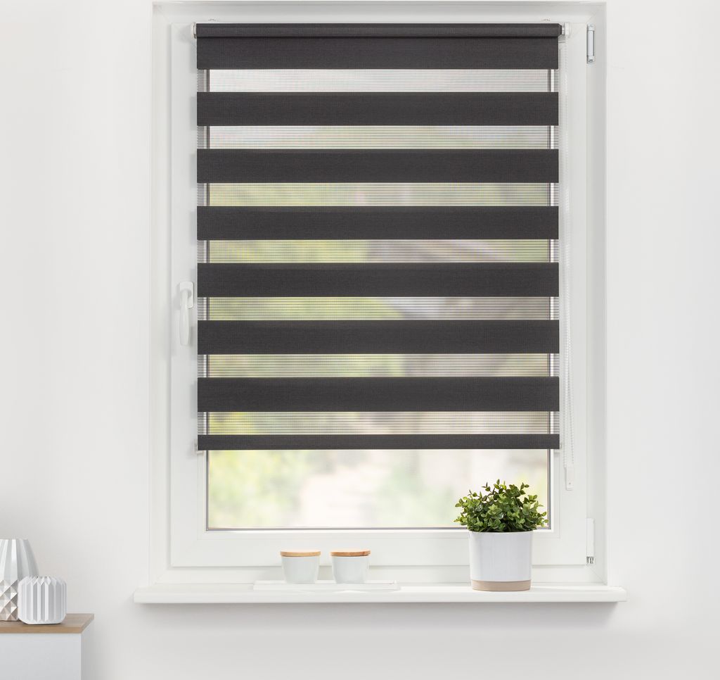 Lichtblick Duo Rollo Klemmfix, ohne Bohren Anthrazit, 75 Produktbild 2