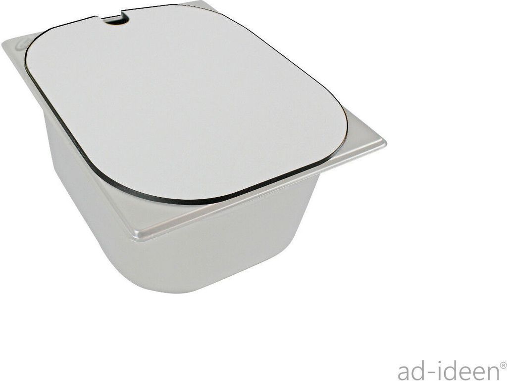 Evier en inox avec couvercle Camping 325x265x100 mm Lavabo Image du produit 