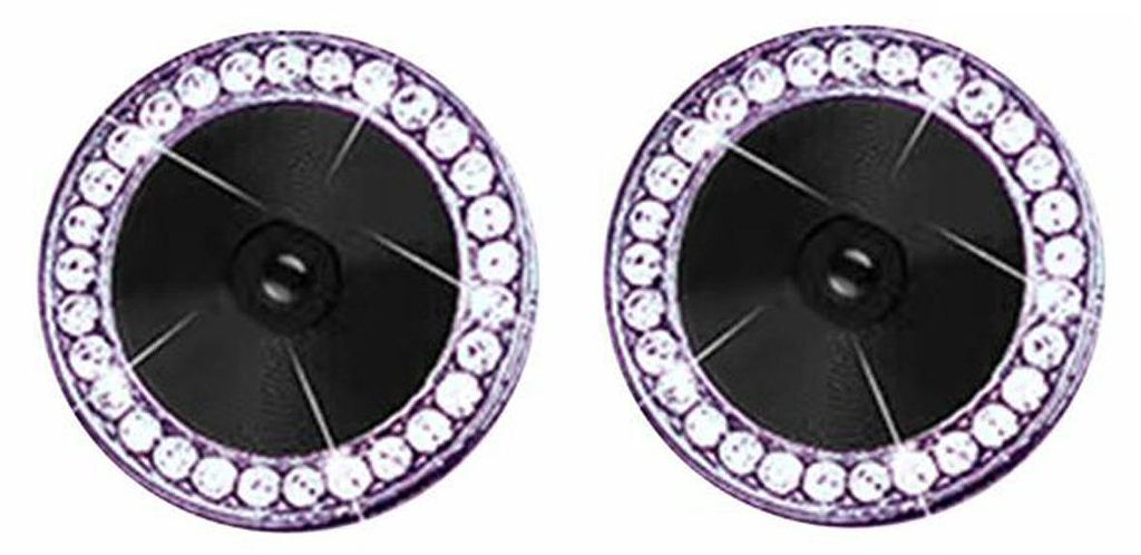 Kameraschutz für iPhone 14 14 Plus, 2er-Set mit violetten Juwelen