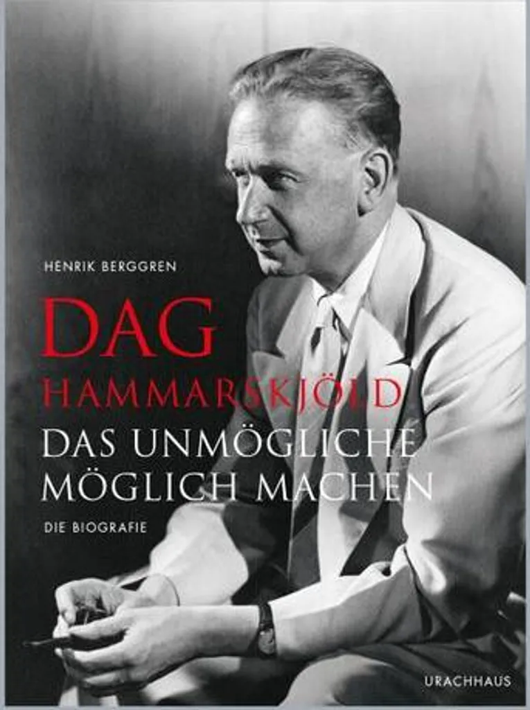 Portrait Dag Hammarskjöld tableau mural noir et blanc cadre bois