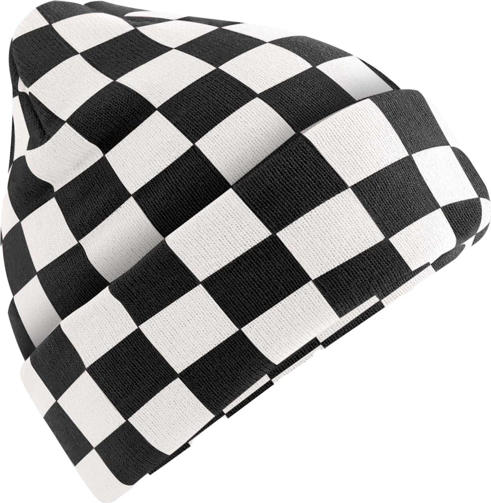 Beechfield - Mütze für Herren/Damen Uni BC6863 (Einheitsgröße) (Schwarz/Weiches Weiß)