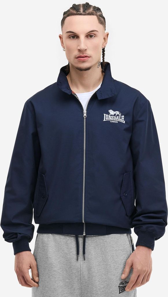 Herren Jacke schmale Passform ACTON Dark Navy/White XL Lonsdale