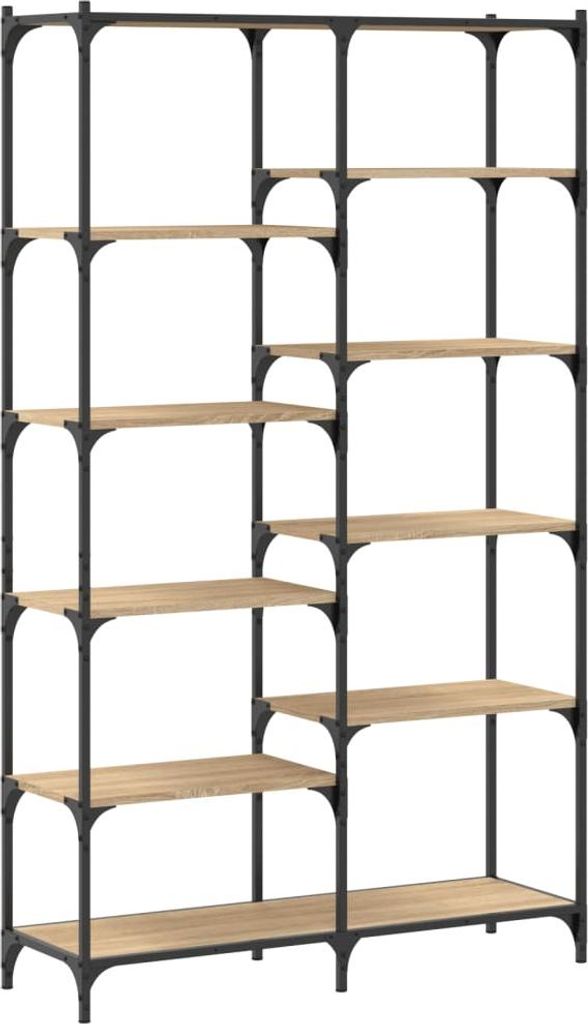 vidaXL Bücherregal Sonoma Eiche 100x32x170 cm Holzwerkstoff Produktbild 
