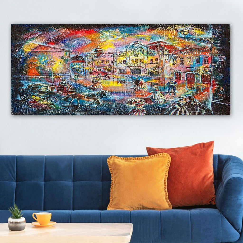 Wallity, YTY2206521390_50120- ERN1367, Bunt, Leinwandbilder, 50 x 120, 100% Leinwand