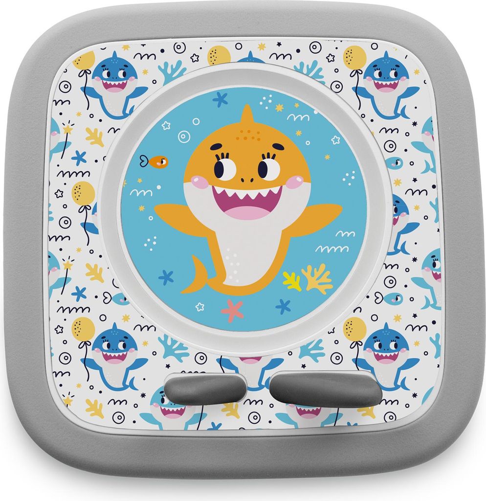 Schutzfolie kompatibel mit Toniebox 2 passgenaue Folie mit Motiv Zubehör selbstklebendes Schutzcover Kratzschutz für Musikbox Y015-18 Baby Shark